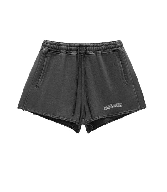 “4AR” washed drawstring shorts (women’s apparel)